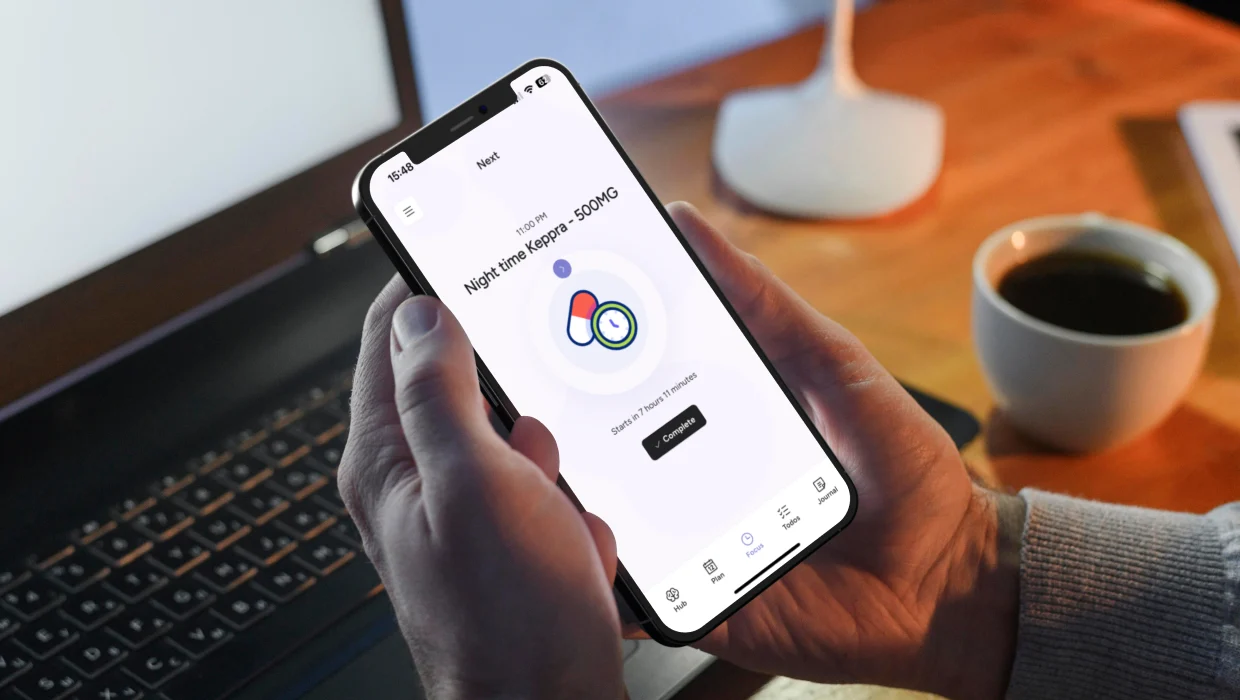 Visual planning interface show routines, habits and mood tracking features