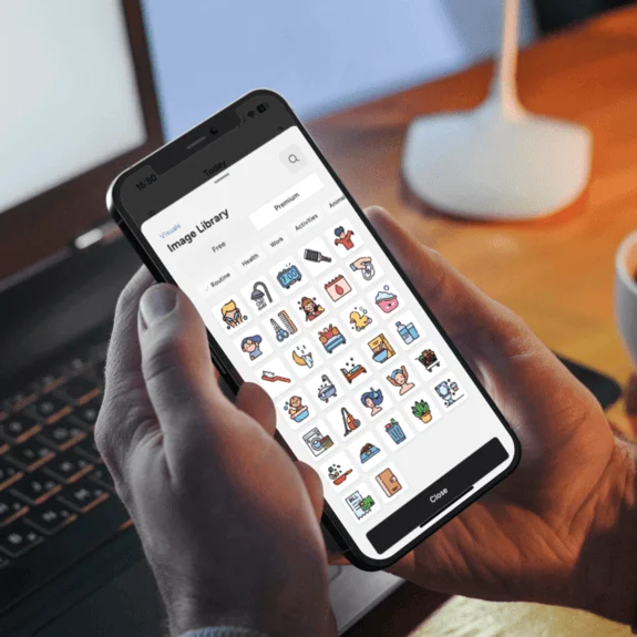 Library of icons and images used to build routines